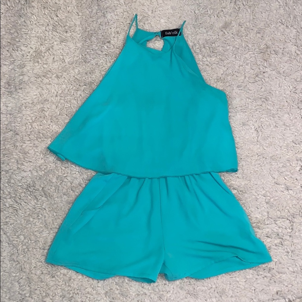Teal Romper